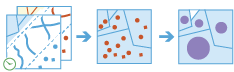 Join features diagram with merged point features