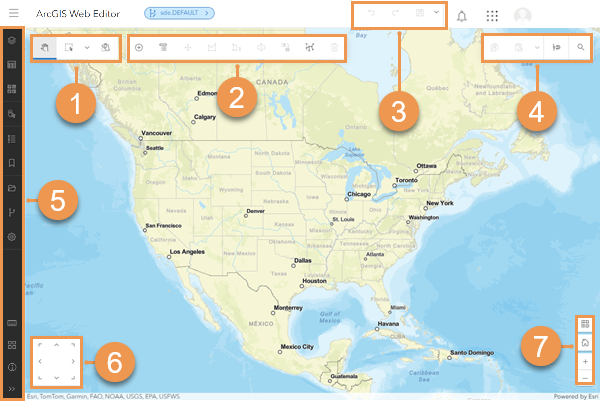 Web Editor user interface